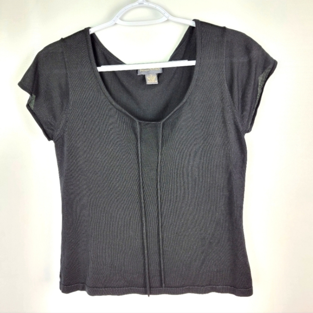 Banana Republic 100% Silk Knit Top Like New Sz Medium